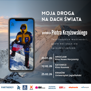 Piotr Krzyżowski: Moja droga na dach świata – cykl spotkań (Wrocław, Katowice, Kraków)